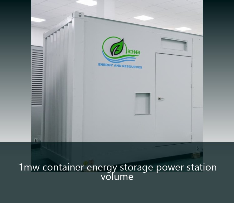 1mw container energy storage power station volume