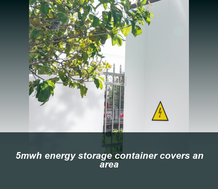 5mwh energy storage container covers an area