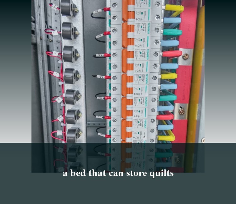 a bed that can store quilts