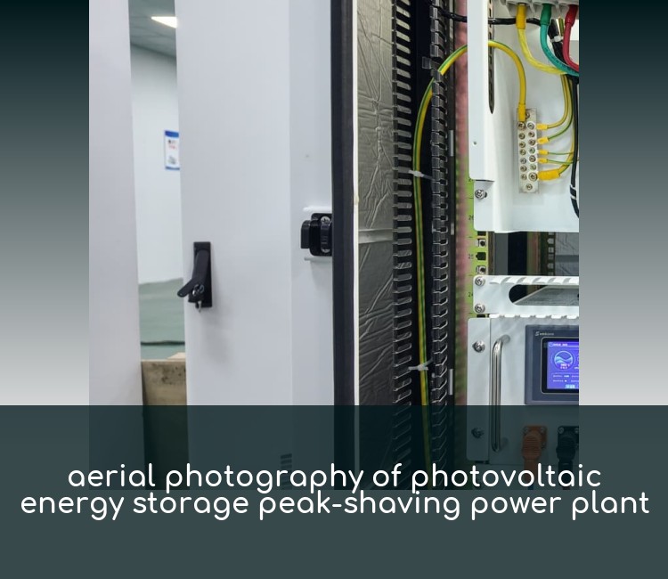 aerial photography of photovoltaic energy storage peak-shaving power plant