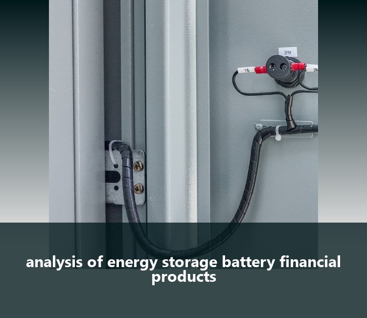 analysis of energy storage battery financial products