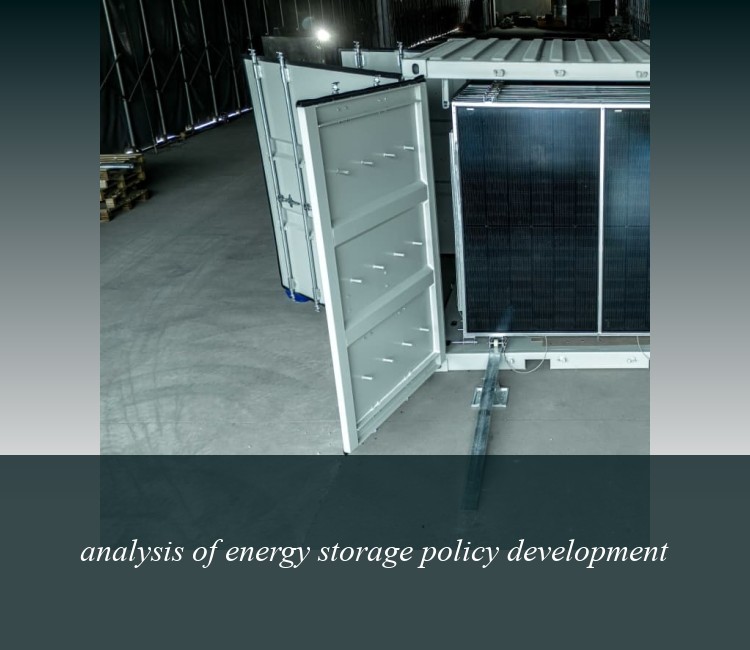 analysis of energy storage policy development