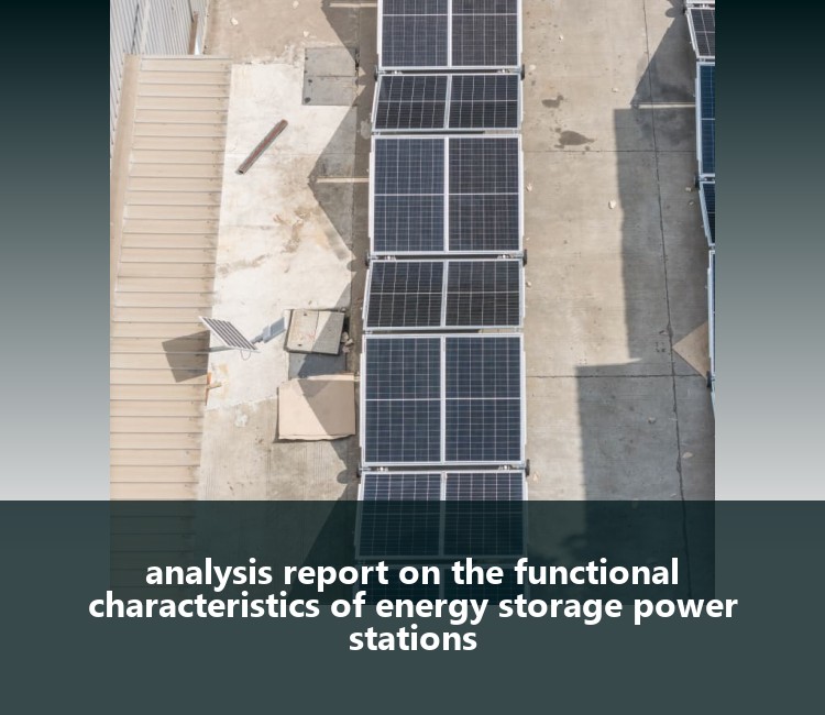 analysis report on the functional characteristics of energy storage power stations