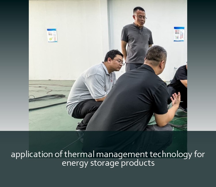 application of thermal management technology for energy storage products