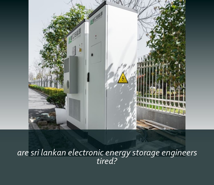 are sri lankan electronic energy storage engineers tired?