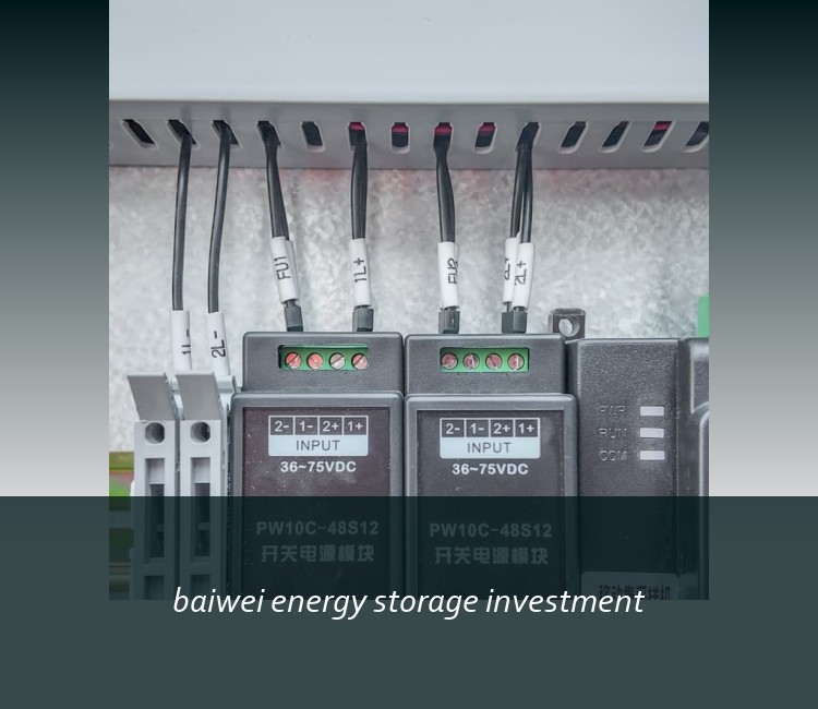 baiwei energy storage investment