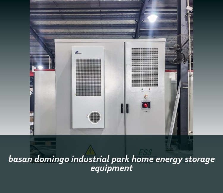 basan domingo industrial park home energy storage equipment