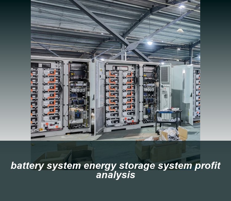 battery system energy storage system profit analysis