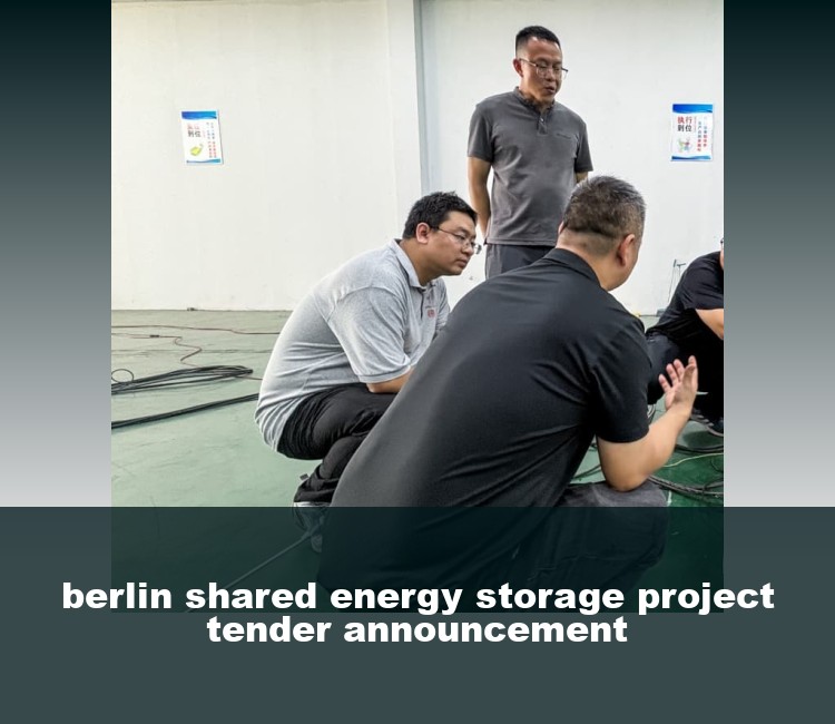 berlin shared energy storage project tender announcement