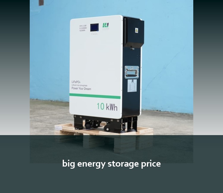 big energy storage price