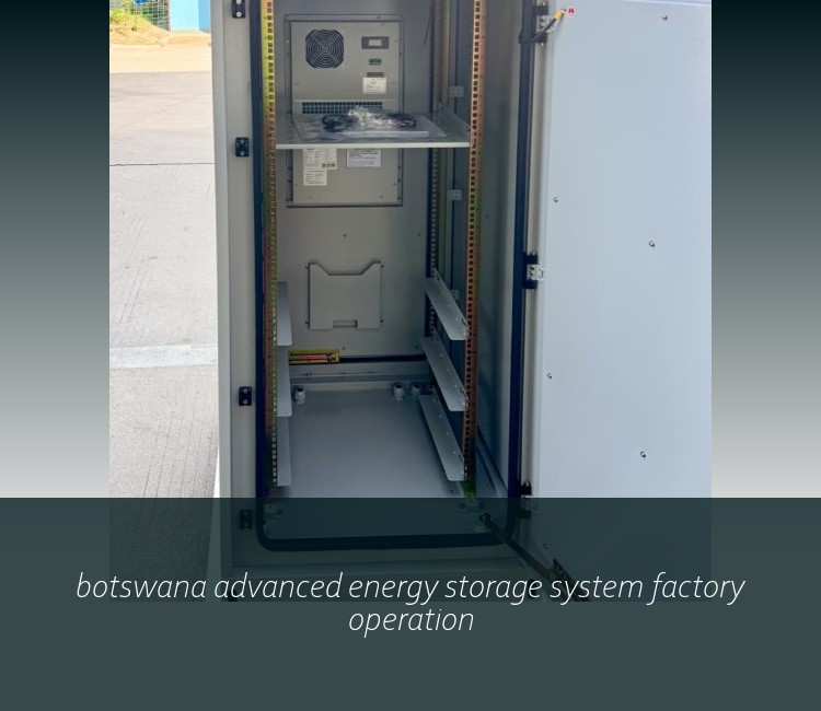 botswana advanced energy storage system factory operation