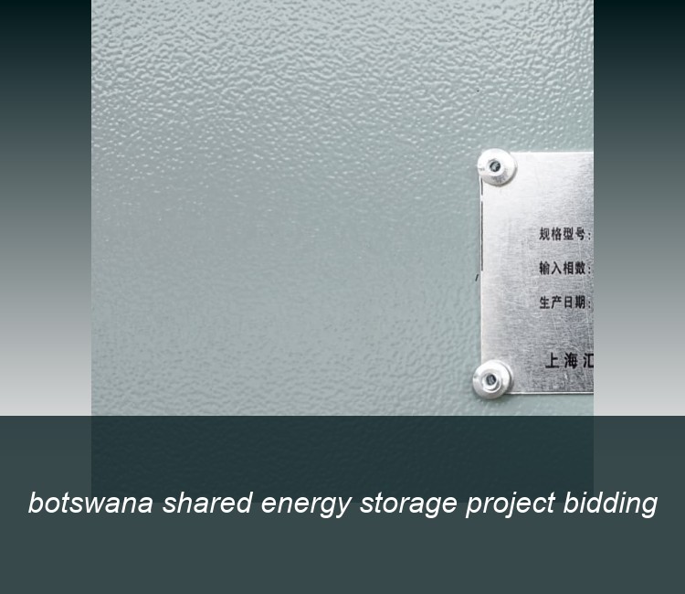 botswana shared energy storage project bidding