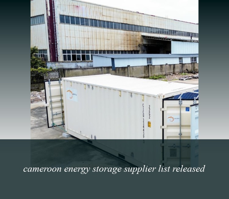 cameroon energy storage supplier list released