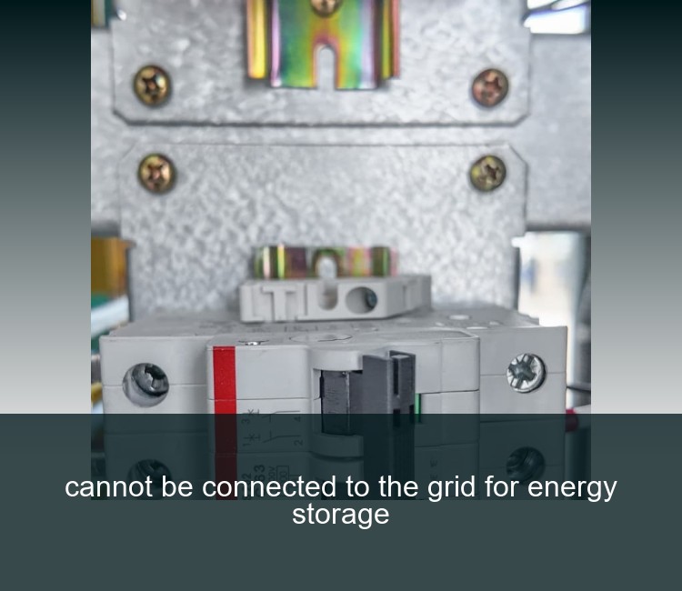 cannot be connected to the grid for energy storage