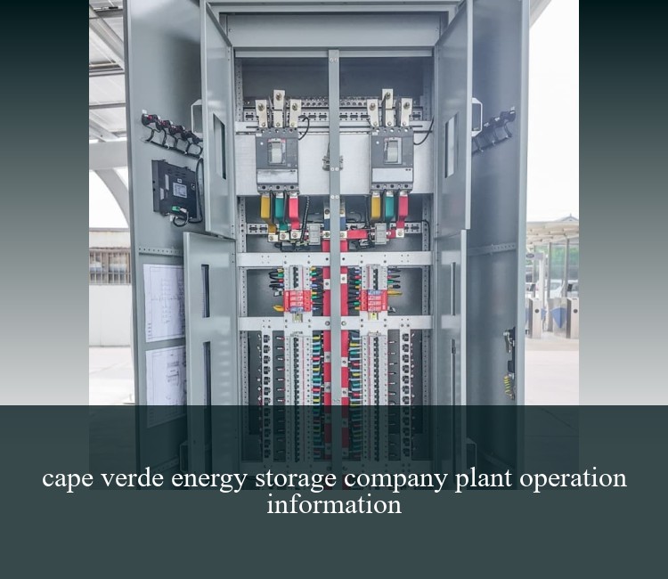 cape verde energy storage company plant operation information