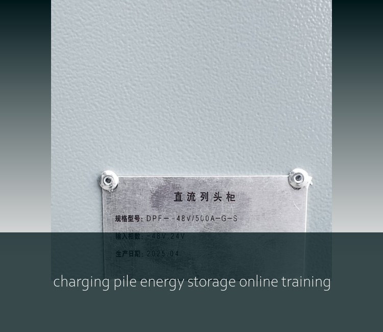 charging pile energy storage online training