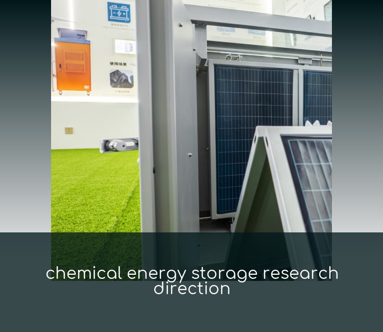 chemical energy storage research direction