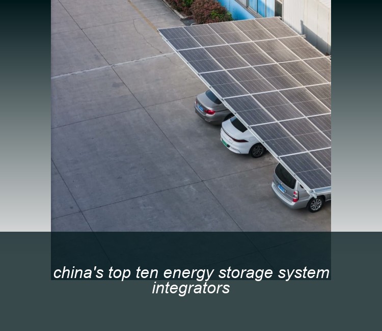 china's top ten energy storage system integrators