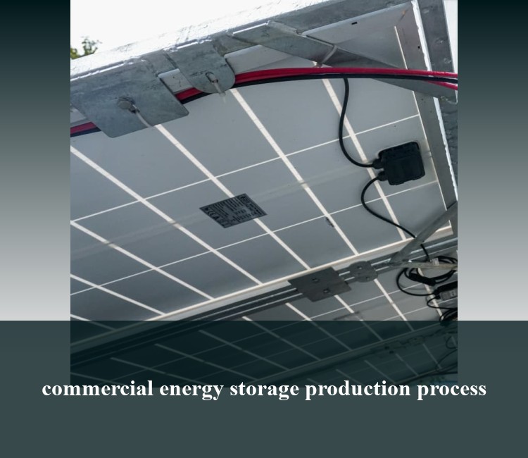 commercial energy storage production process