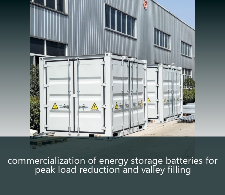 commercialization of energy storage batteries for peak load reduction and valley filling