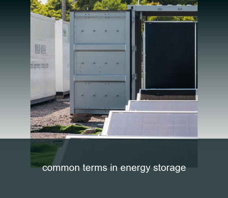common terms in energy storage