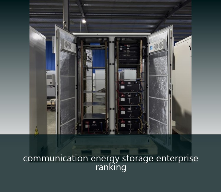 communication energy storage enterprise ranking