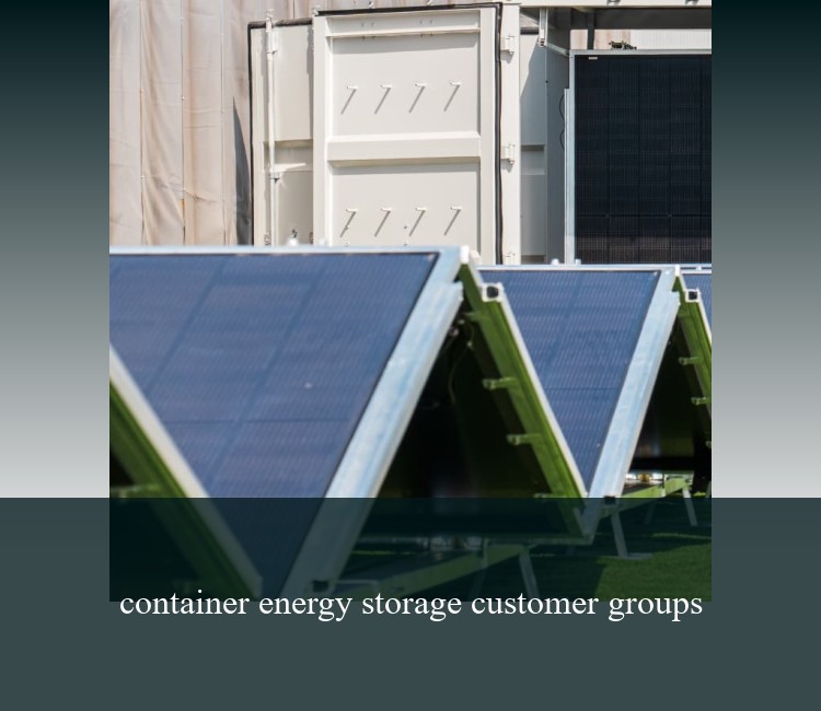 container energy storage customer groups
