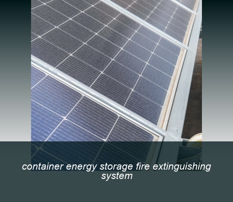container energy storage fire extinguishing system