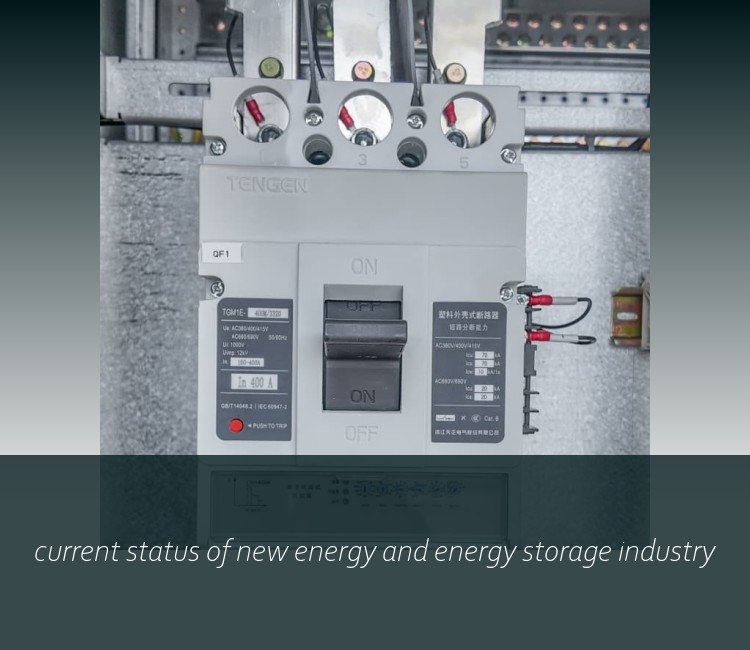 current status of new energy and energy storage industry