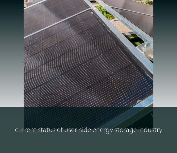 current status of user-side energy storage industry