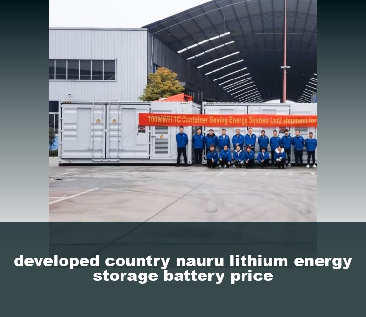 developed country nauru lithium energy storage battery price