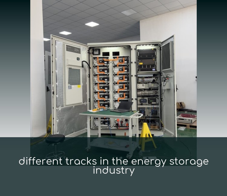 different tracks in the energy storage industry