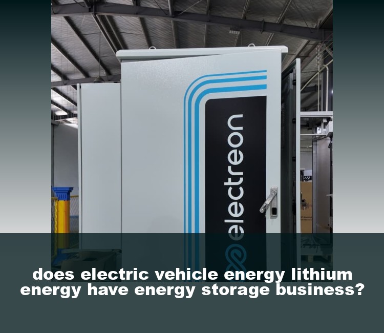 does electric vehicle energy lithium energy have energy storage business?