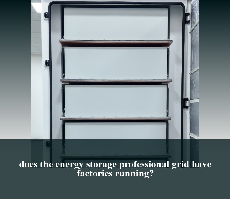 does the energy storage professional grid have factories running?