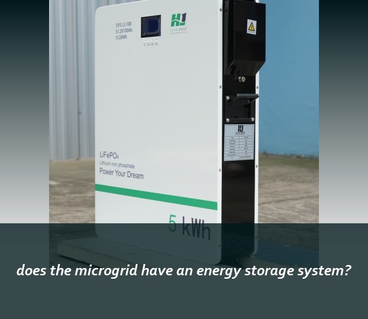 does the microgrid have an energy storage system?