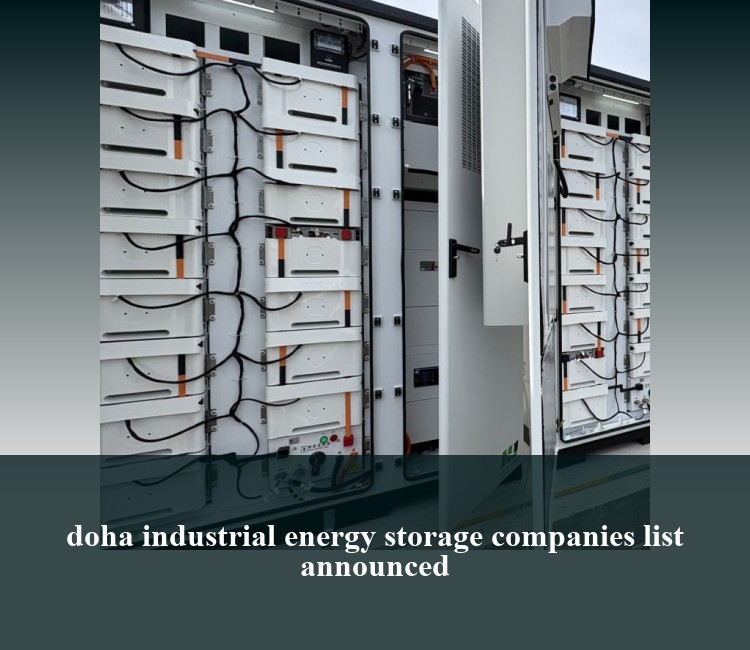 doha industrial energy storage companies list announced