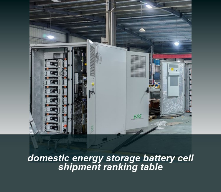 domestic energy storage battery cell shipment ranking table