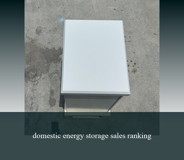 domestic energy storage sales ranking
