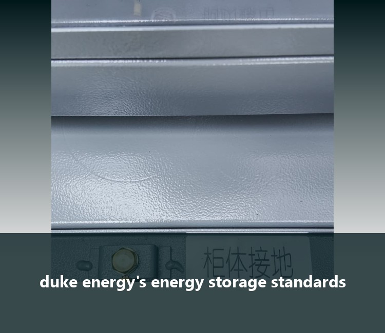 duke energy's energy storage standards