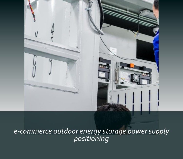 e-commerce outdoor energy storage power supply positioning