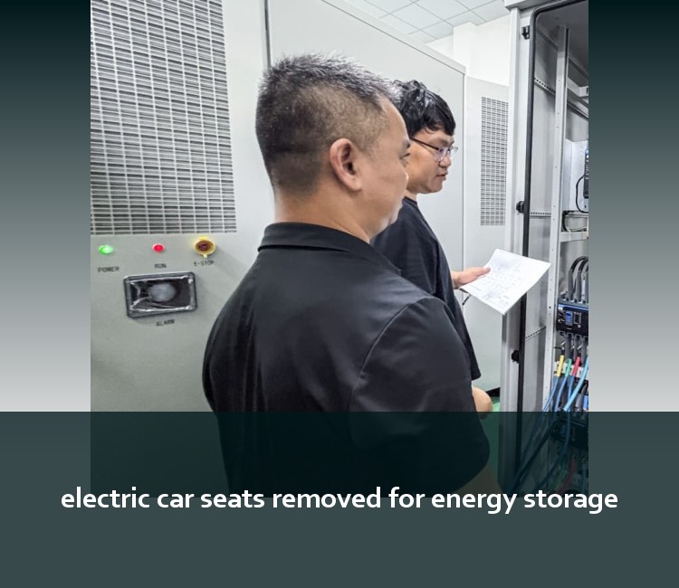 electric car seats removed for energy storage