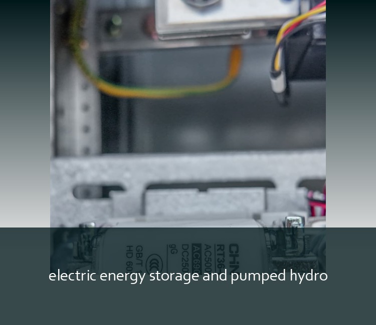 electric energy storage and pumped hydro