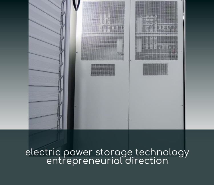 electric power storage technology entrepreneurial direction