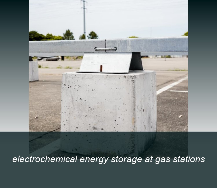 electrochemical energy storage at gas stations