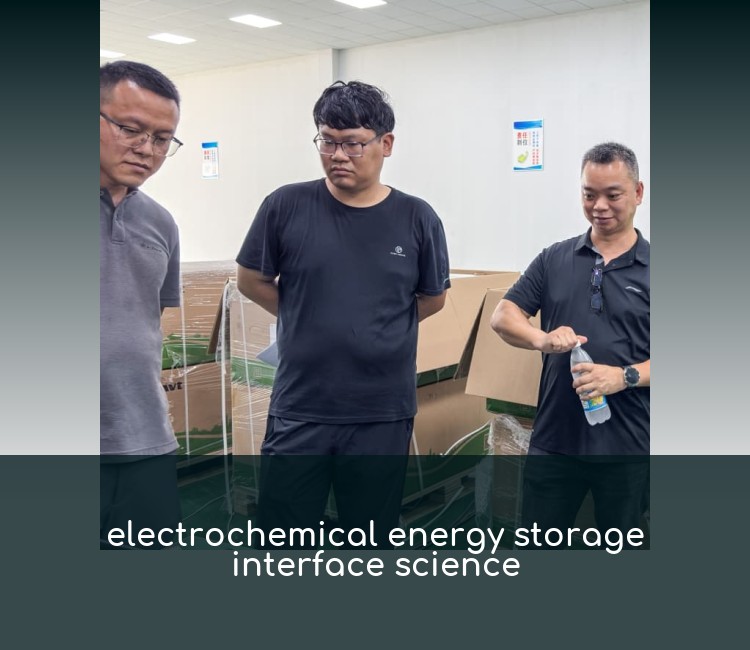 electrochemical energy storage interface science