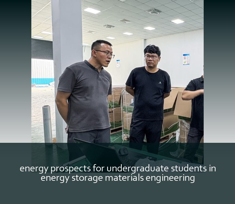 energy prospects for undergraduate students in energy storage materials engineering