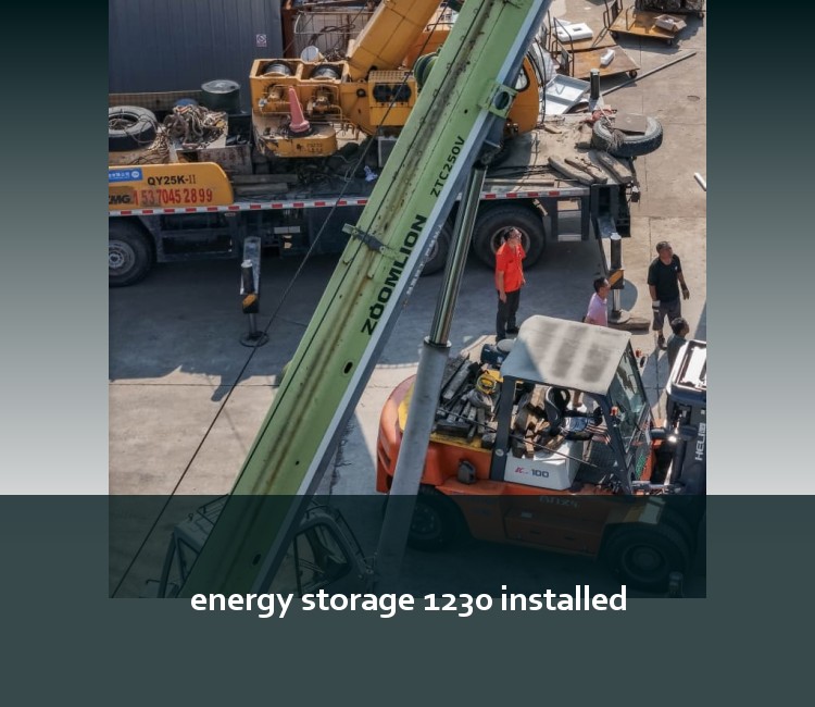 energy storage 1230 installed