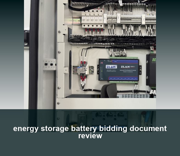energy storage battery bidding document review