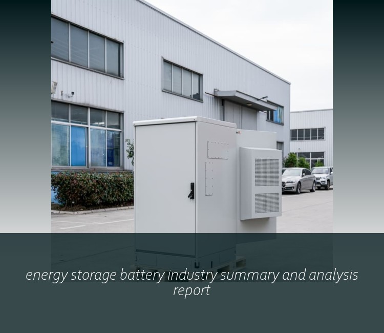 energy storage battery industry summary and analysis report