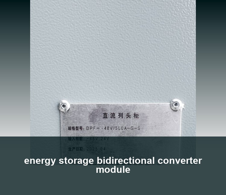 energy storage bidirectional converter module